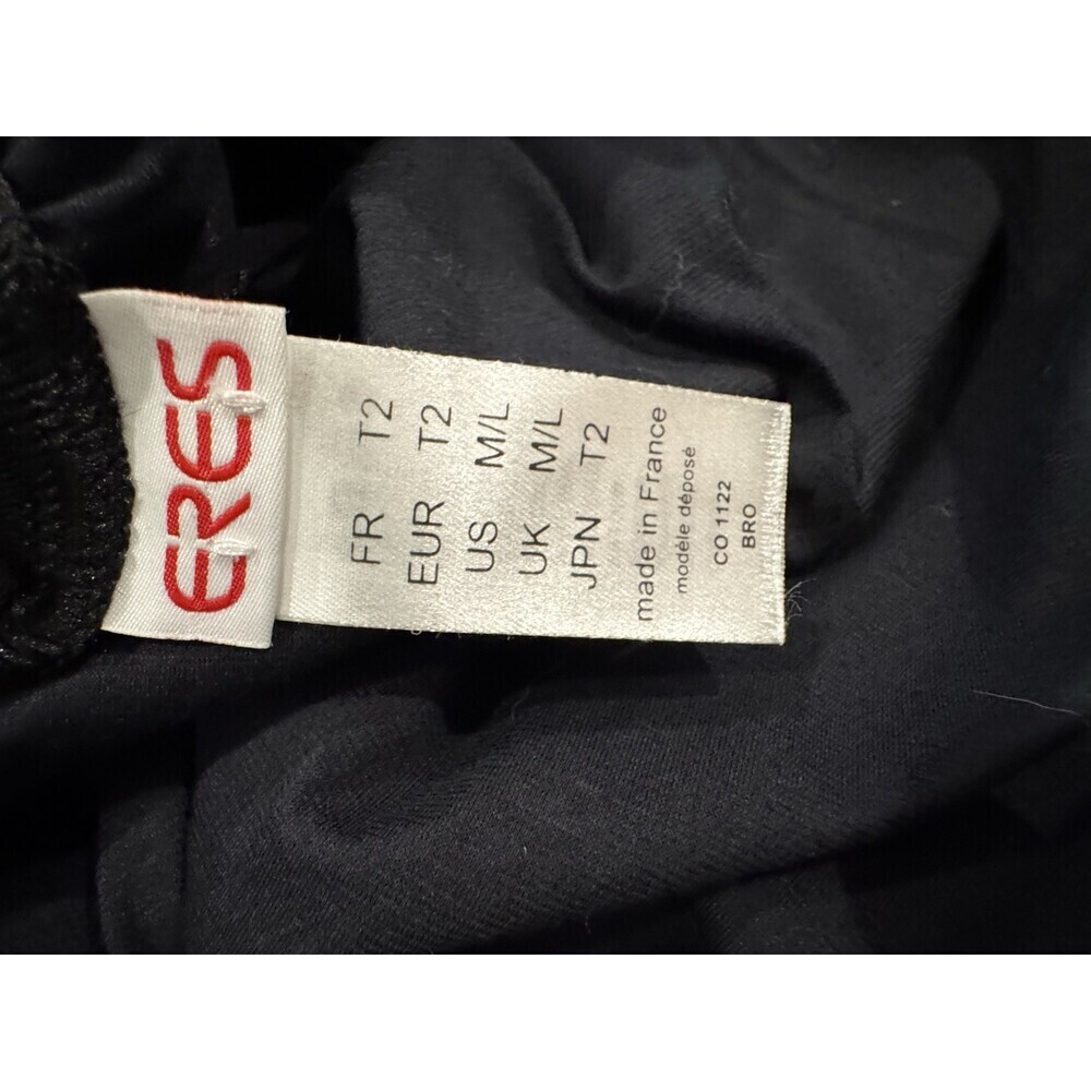 Eres Black Dress Stretchy Long Sleeveless Size M/L - Picture 9 of 9